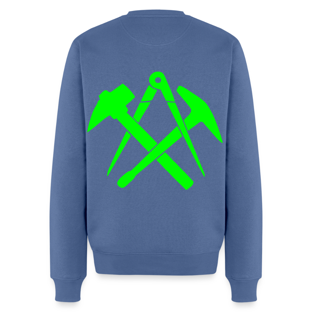 Unisex Premium Pullover "Dachdecker" neongrün Männer Premium Pullover
