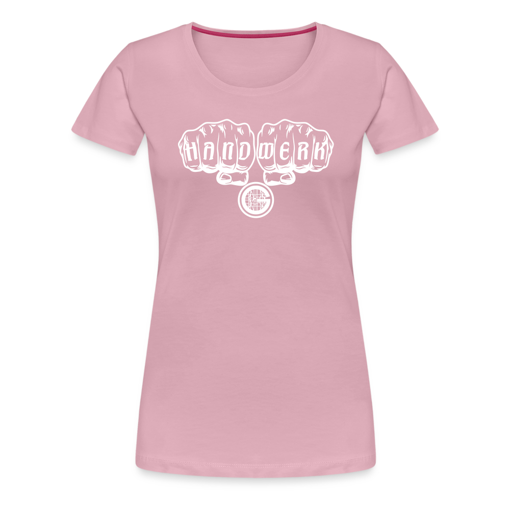 Frauen Premium T-Shirt "Gerüstbauer" - Hellrosa