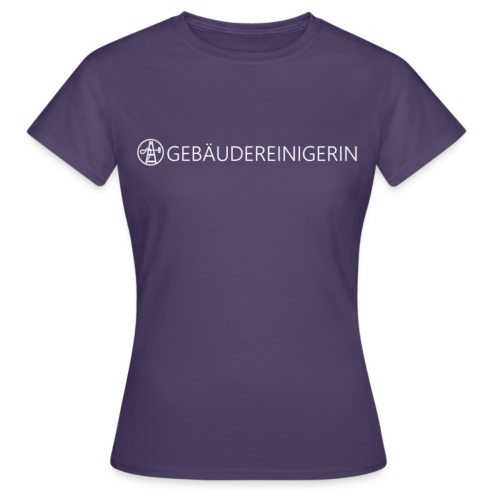Frauen T-Shirt "Gebäudereinigerin" - Dunkellila