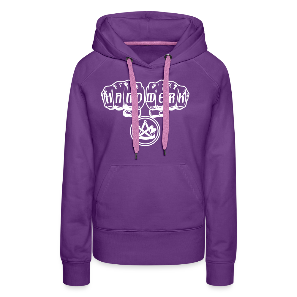 Frauen Premium Hoodie "Zimmermann" - Purple