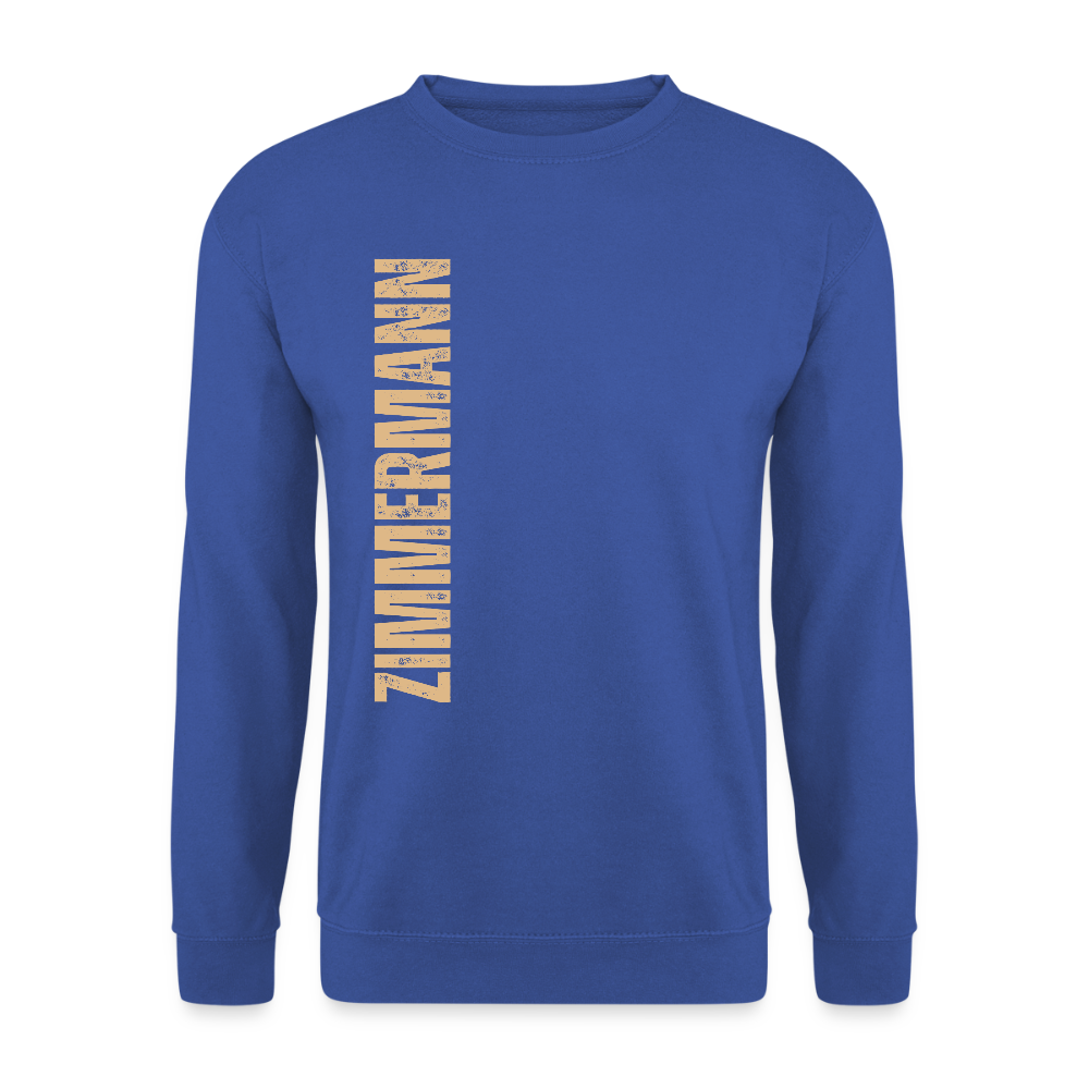 Unisex Pullover "Zimmermann" - Royalblau