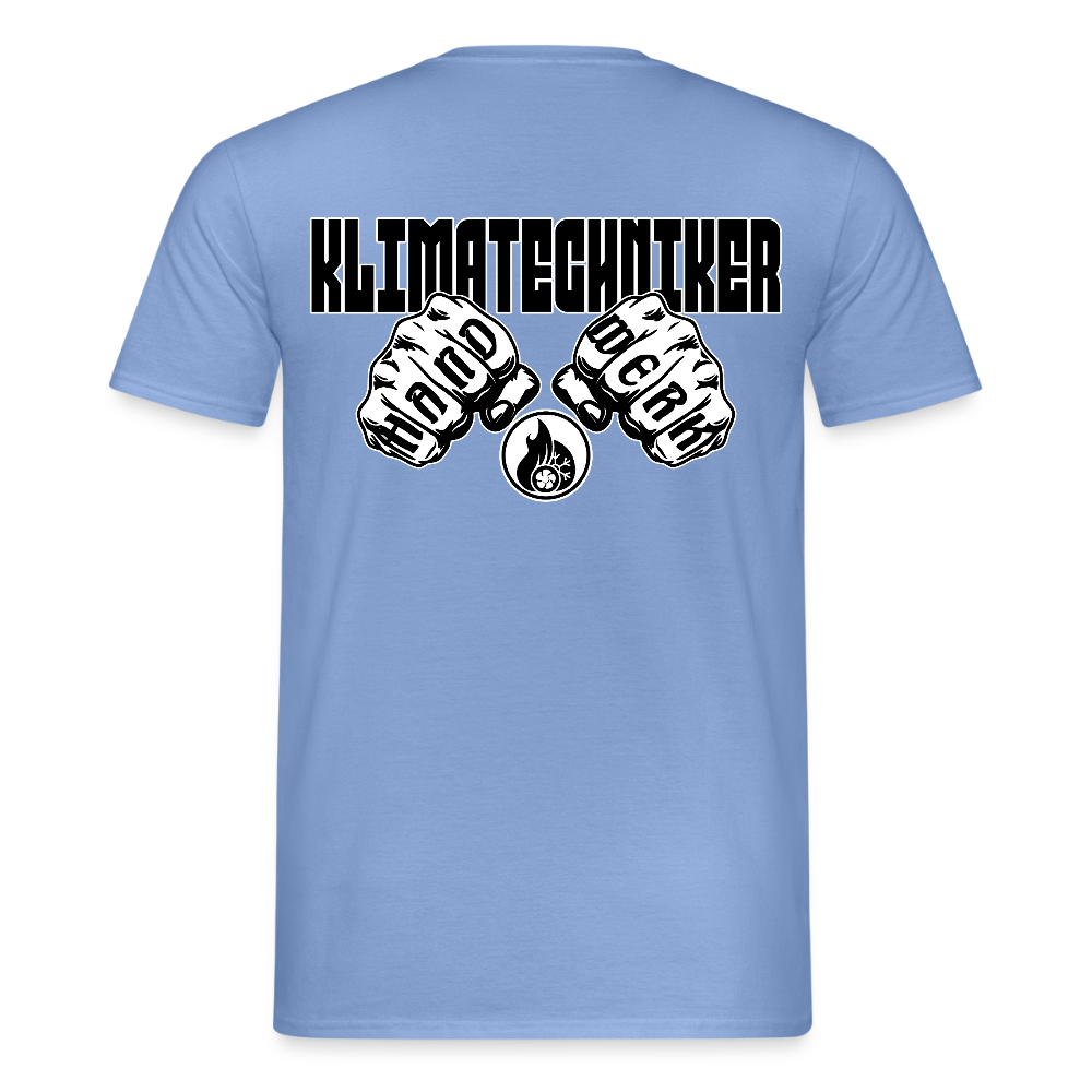 Unisex T-Shirt "Klimatechniker" (beidseitig bedruckt) carolina blue Männer T-Shirt