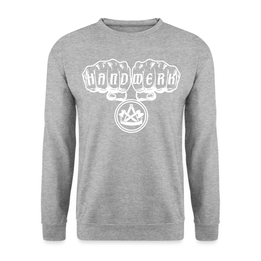 Unisex Pullover "Zimmermann" - Weißgrau meliert