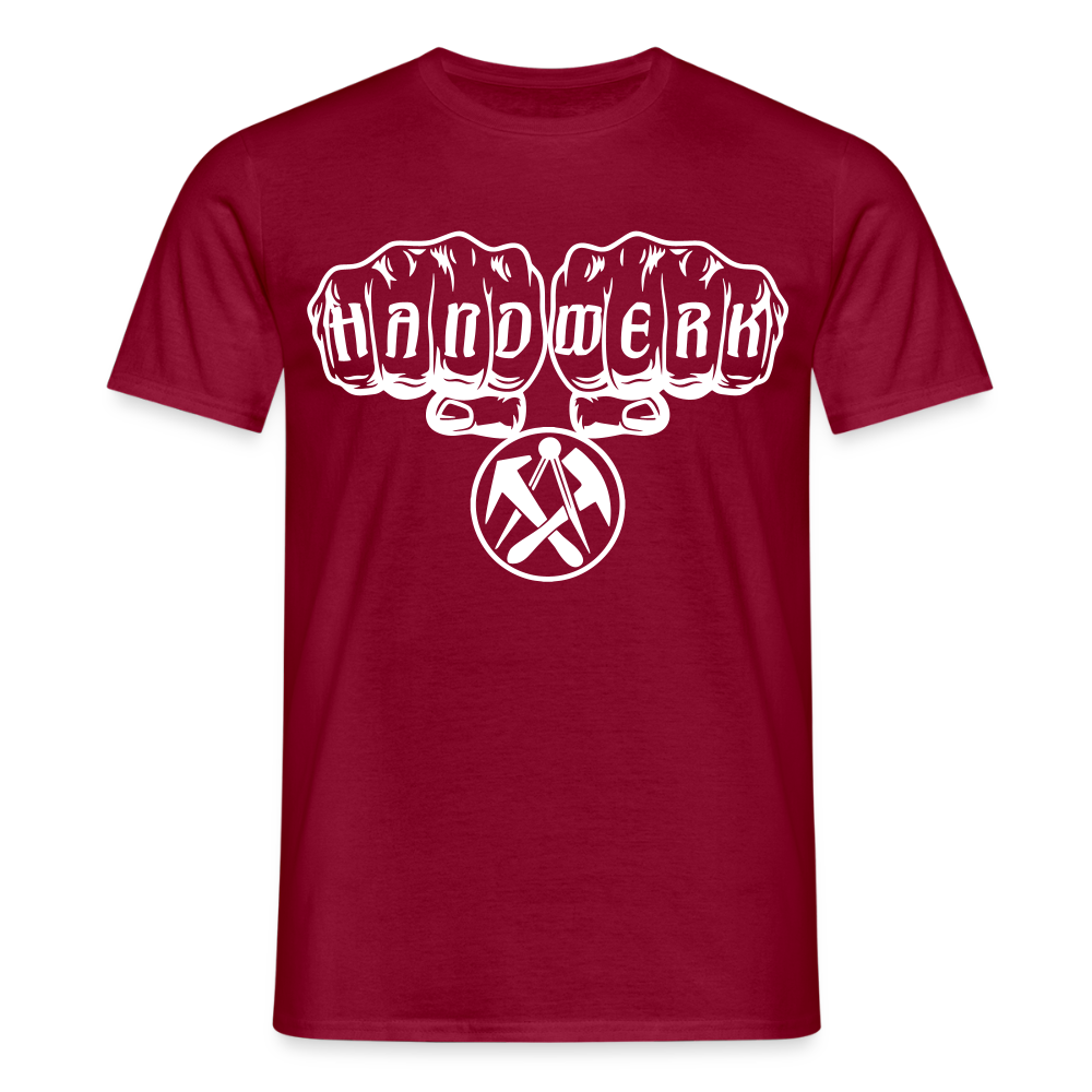 Unisex T-Shirt "Dachdecker" Ziegelrot Männer T-Shirt