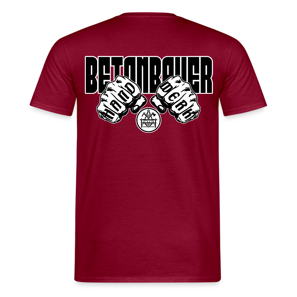 Unisex T-Shirt "Betonbauer" - Ziegelrot