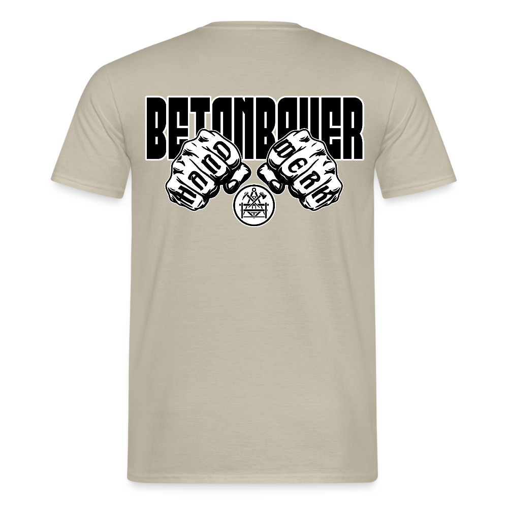Unisex T-Shirt "Betonbauer" - Sandbeige