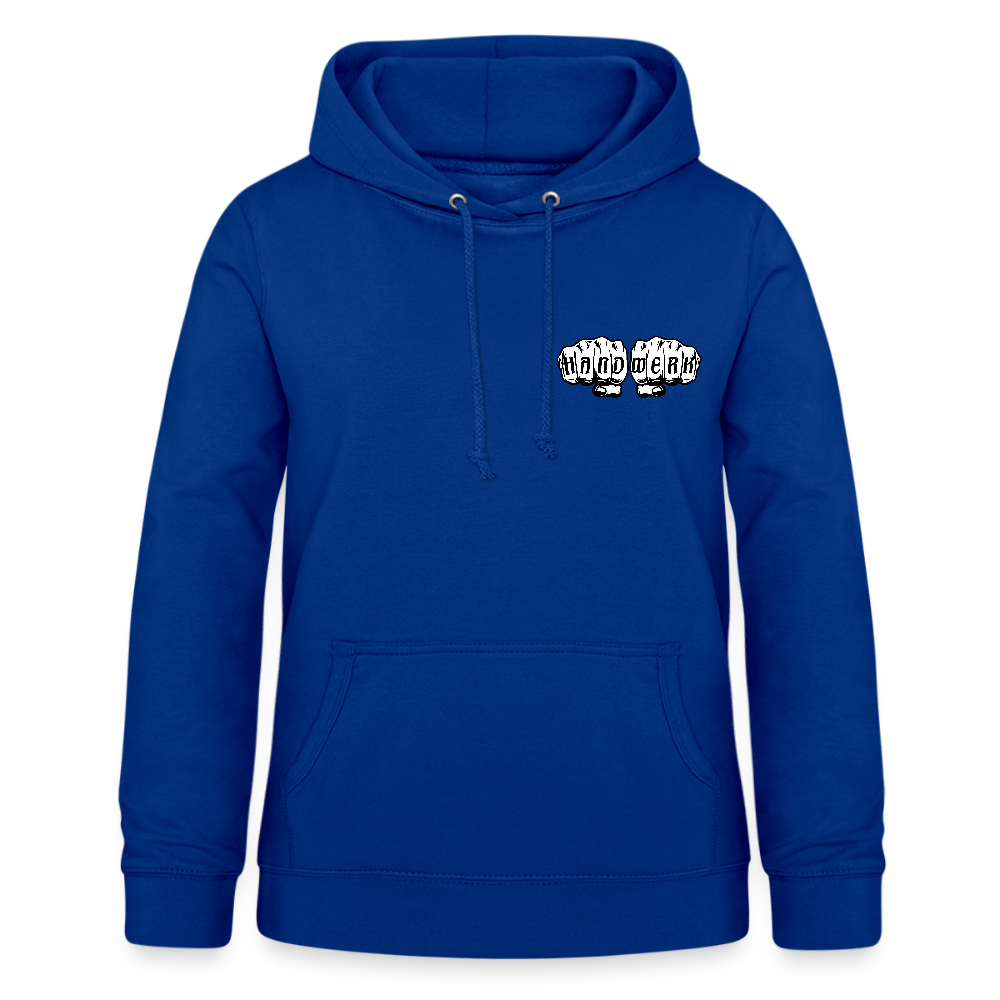 Frauen Hoodie "Heizungsbauerin" (beidseitig beruckt) - Royalblau