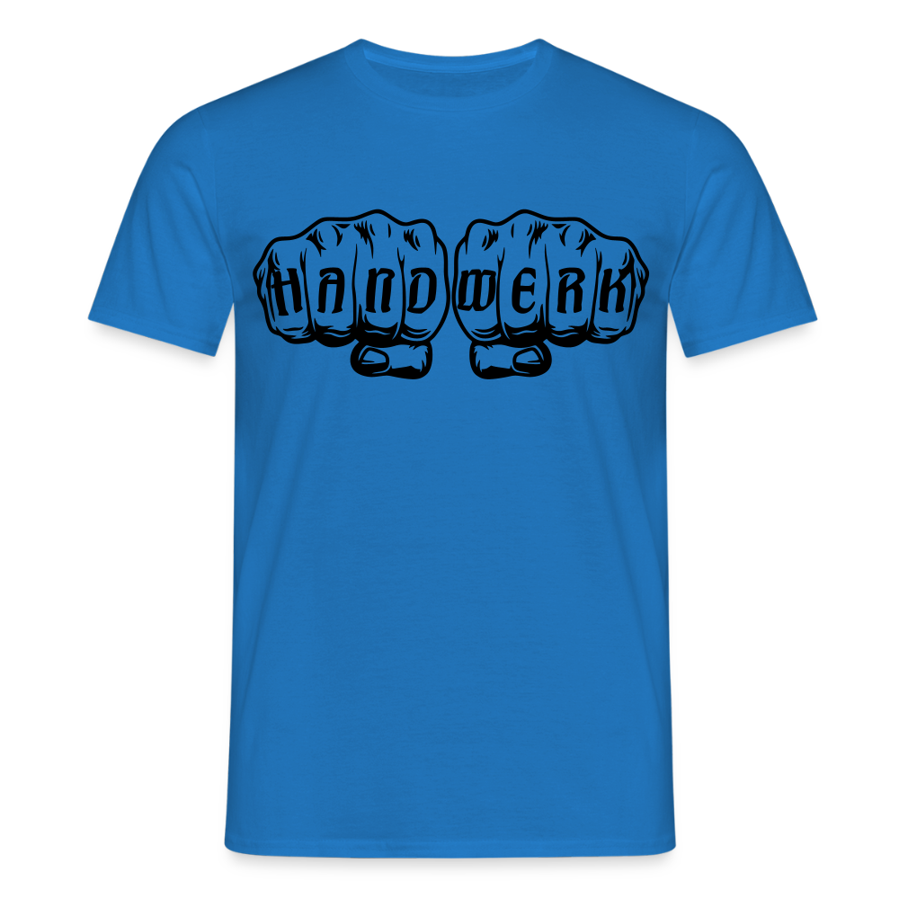 Unisex T-Shirt "Handwerk" Royalblau Männer T-Shirt
