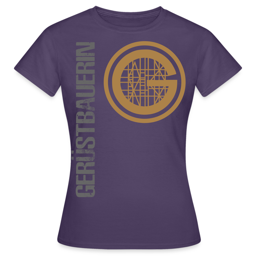 Frauen T-Shirt "Gerüstbauerin" - Dunkellila