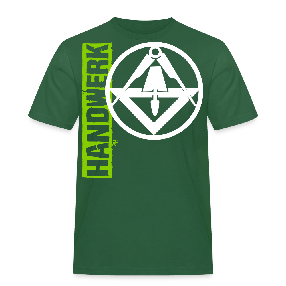 Unisex Workwear T-Shirt "Stuckateur" - Flaschengrün