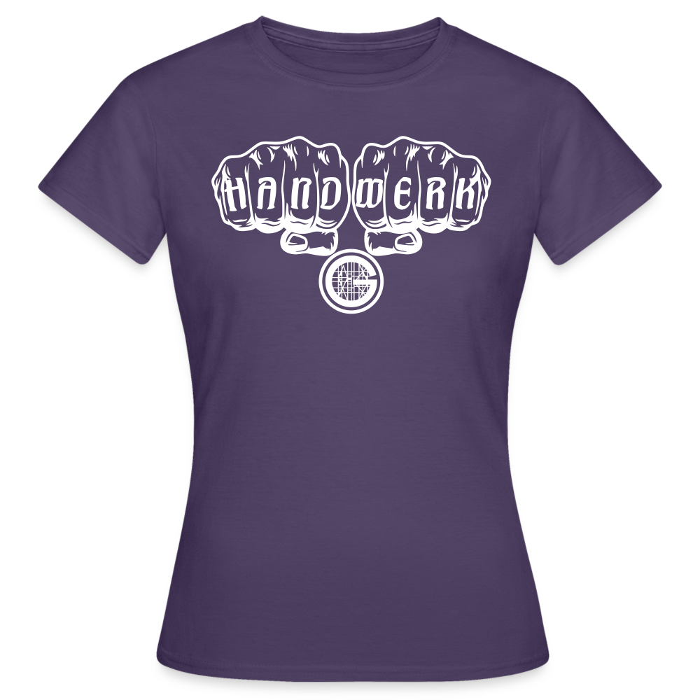 Frauen T-Shirt "Gerüstbauer" - Dunkellila