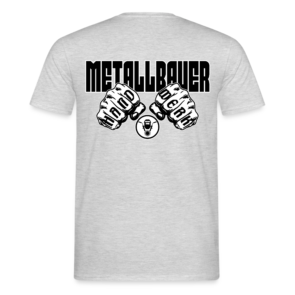 Unisex T-Shirt "Metallbauer" - Grau meliert