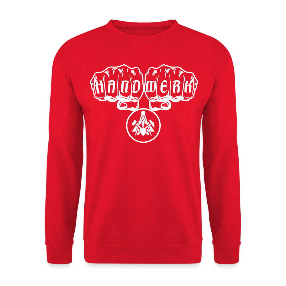 Unisex Pullover "Maurer" Rot Unisex Pullover