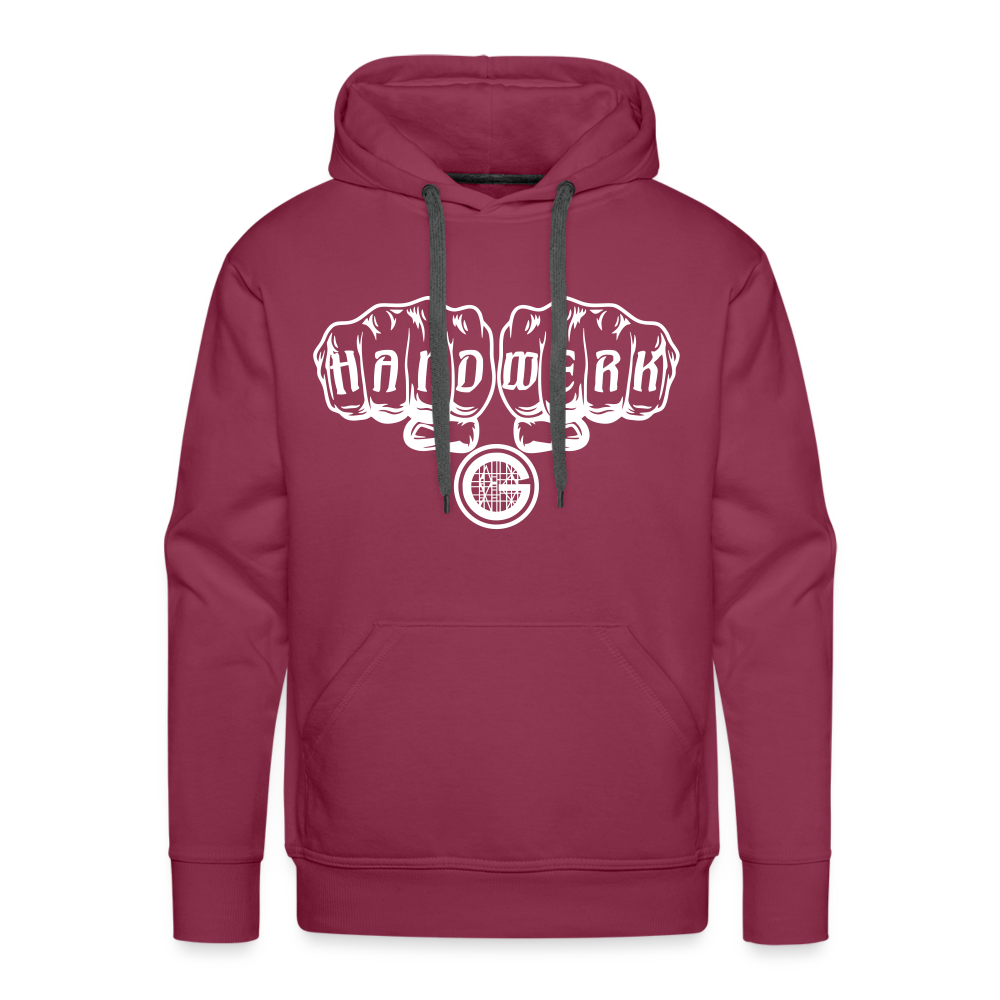Männer Premium Hoodie "Gerüstbauer" - Bordeaux