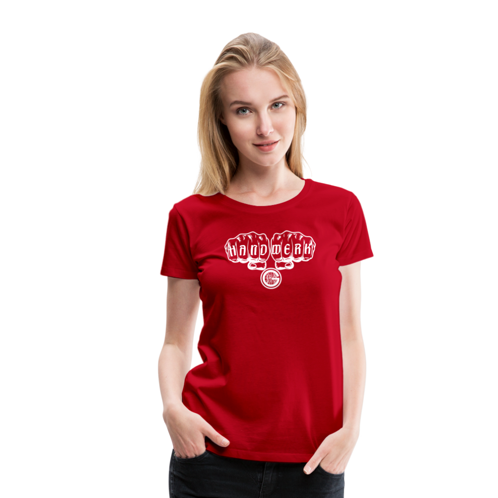 Frauen Premium T-Shirt "Gerüstbauer" - Rot