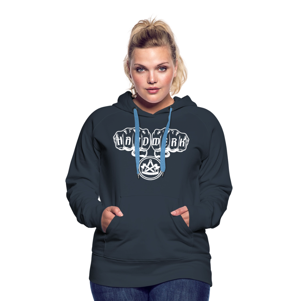 Frauen Premium Hoodie "Zimmermann" - Navy