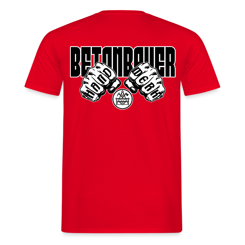 Unisex T-Shirt "Betonbauer" - Rot