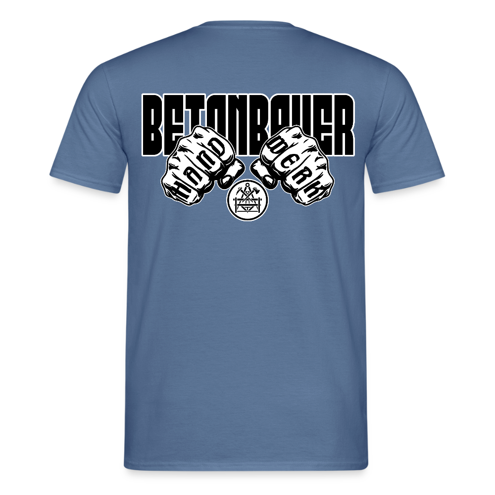 Unisex T-Shirt "Betonbauer" - Taubenblau