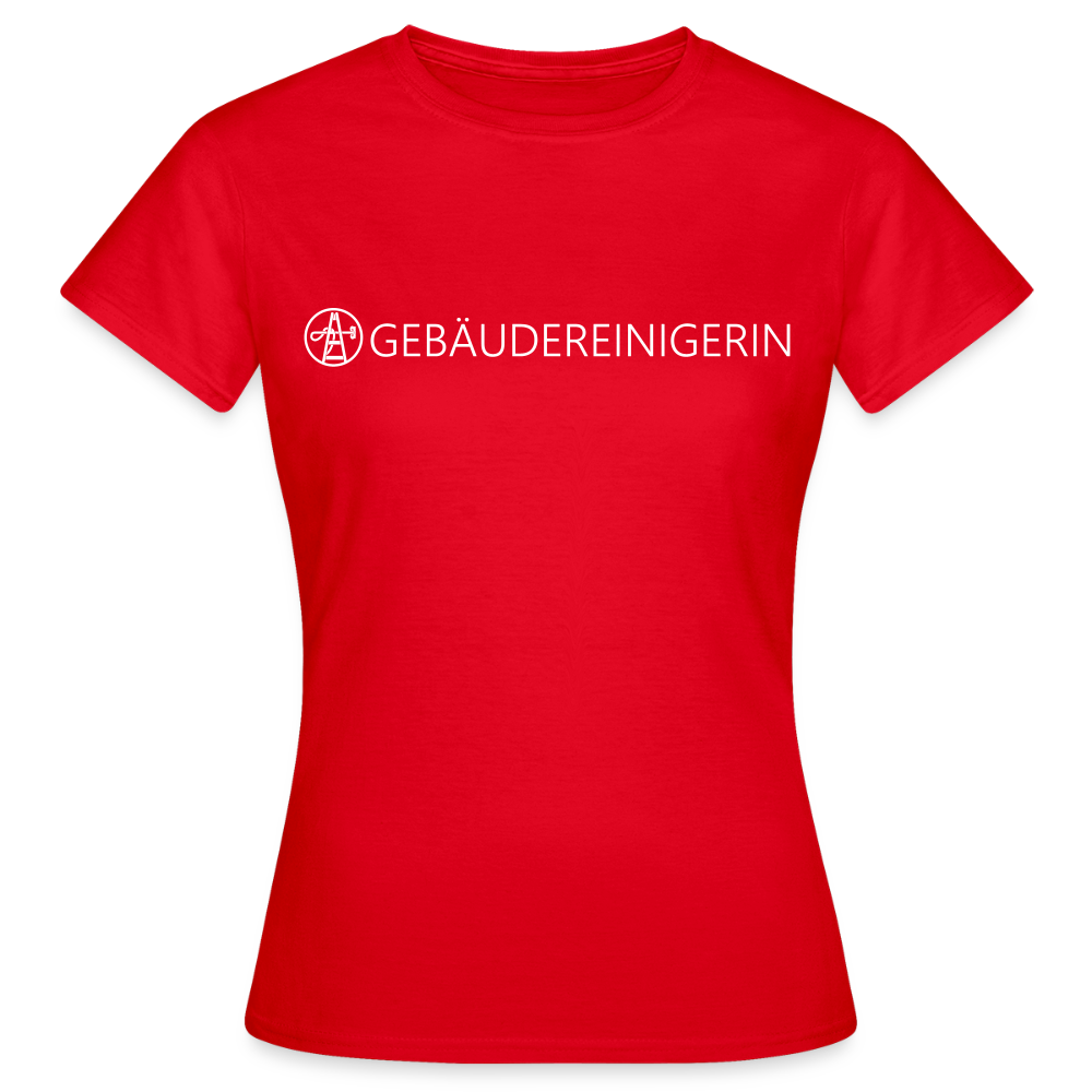Frauen T-Shirt "Gebäudereinigerin" - Rot