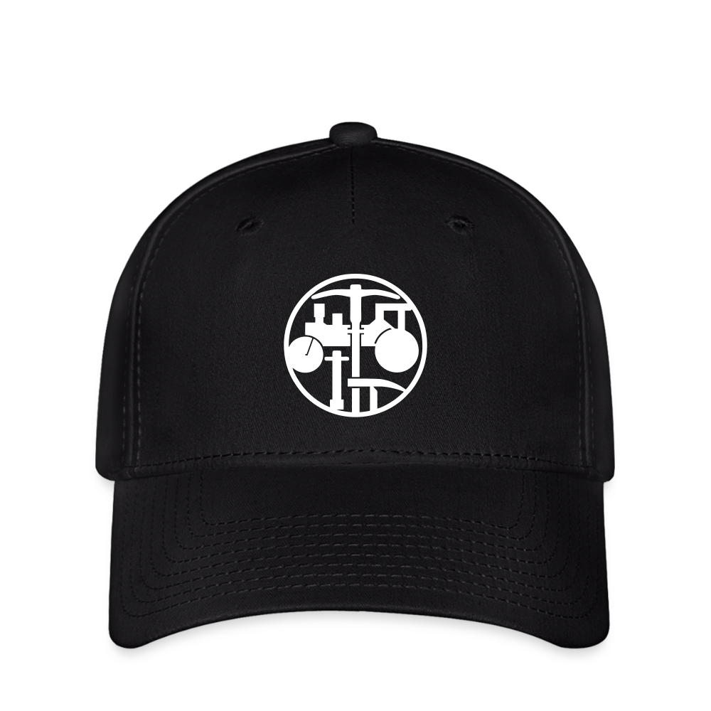 Flexfit Cap "Strassenbauer" Schwarz Flexfit Cap