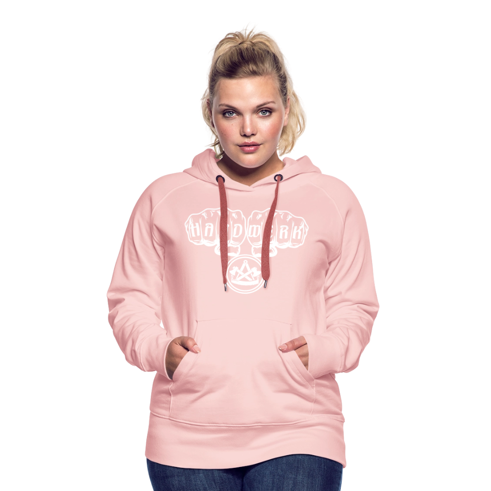 Frauen Premium Hoodie "Zimmermann" - Kristallrosa