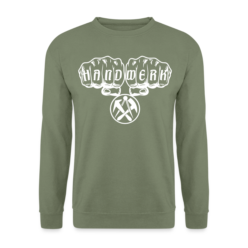 Unisex Pullover "Dachdecker" Armeegrün Unisex Pullover
