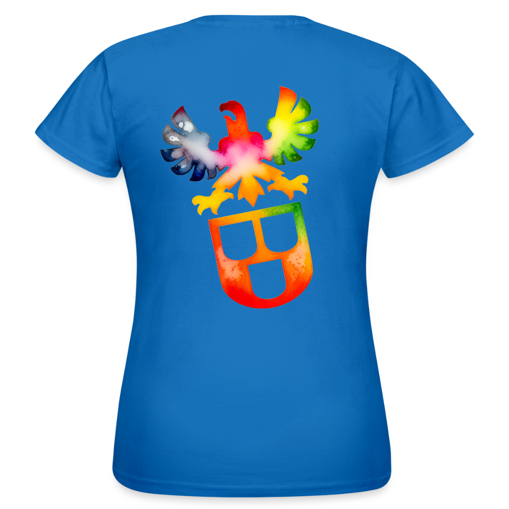 Frauen T-Shirt "Maler" (beidseitig bedruckt) - Royalblau