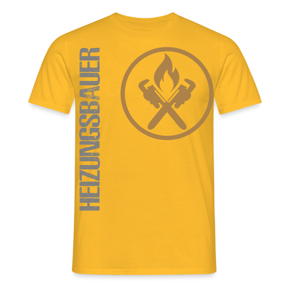 Unisex T-Shirt "Heizungsbauer" - Gelb