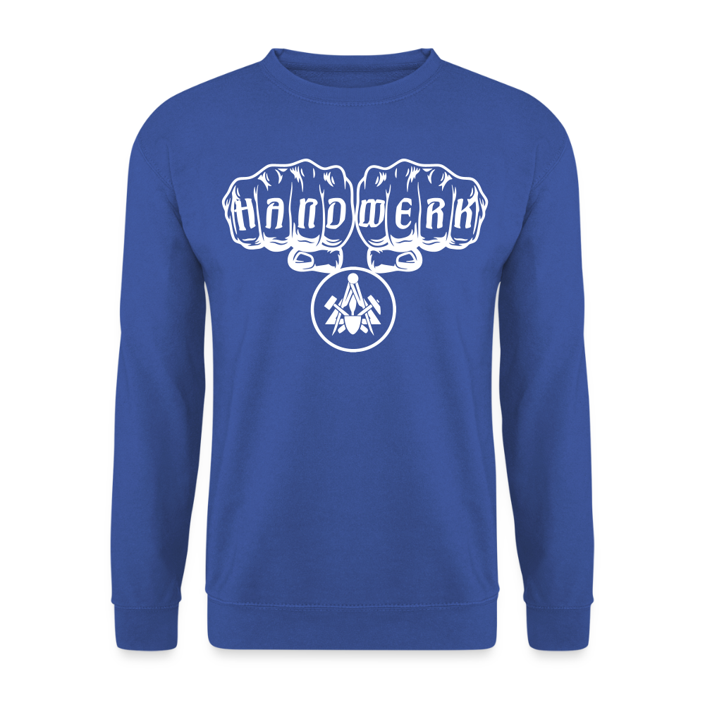 Unisex Pullover "Maurer" Royalblau Unisex Pullover
