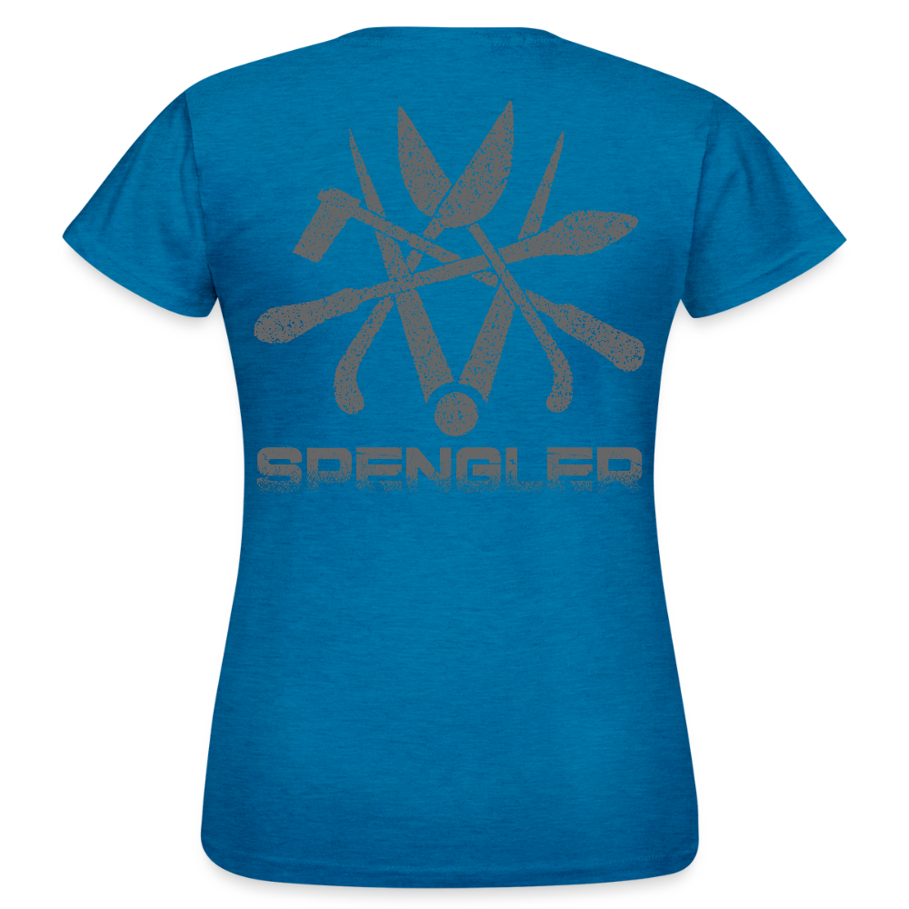 Frauen T-Shirt "Spengler" - Antikblaues Saphir meliert