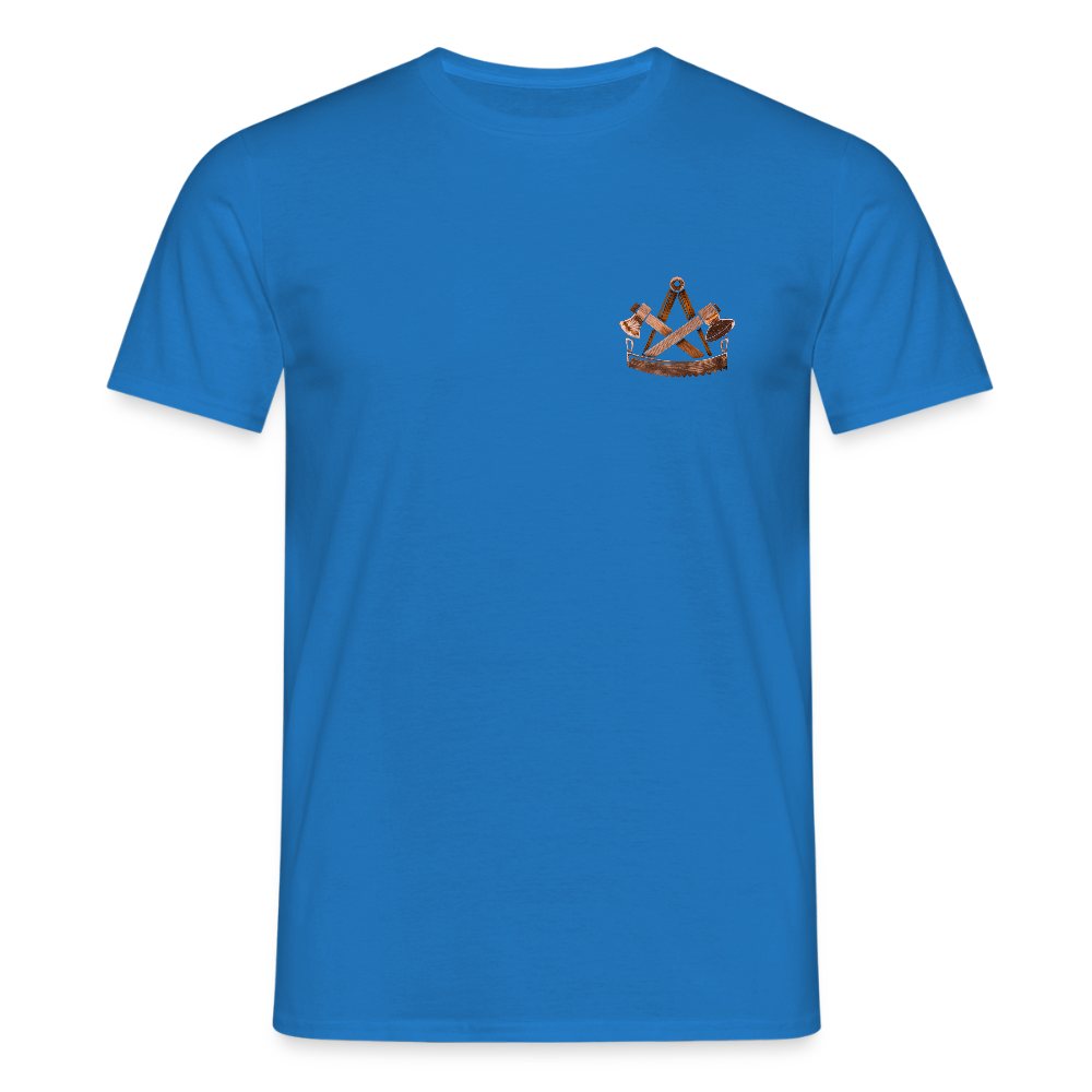 Unisex T-Shirt "Zimmermann" (beidseitig bedruckt) - Royalblau