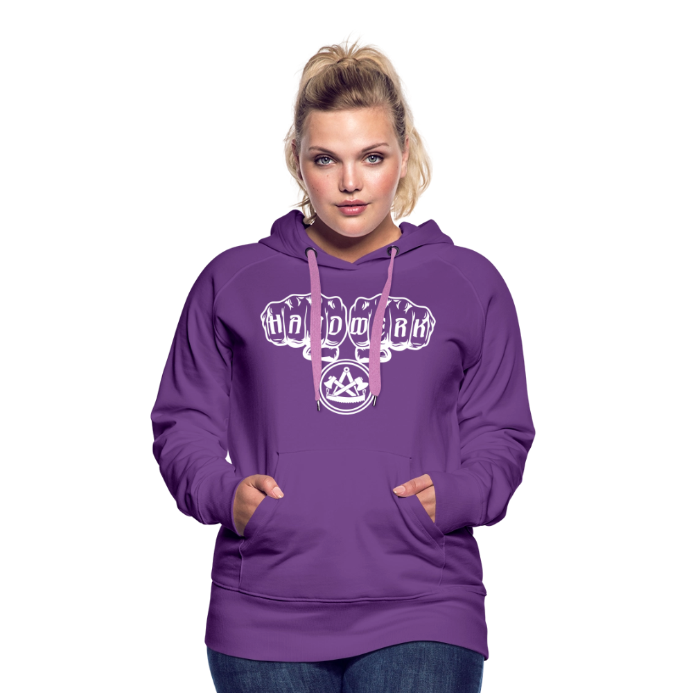 Frauen Premium Hoodie "Zimmermann" - Purple
