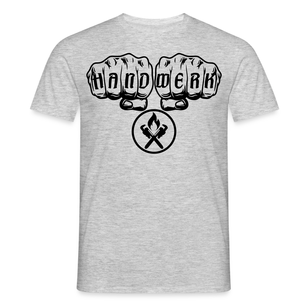 Unisex T-Shirt "Heizungsbauer" - Grau meliert