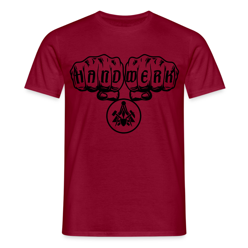 Unisex T-Shirt "Maurer" Ziegelrot Männer T-Shirt