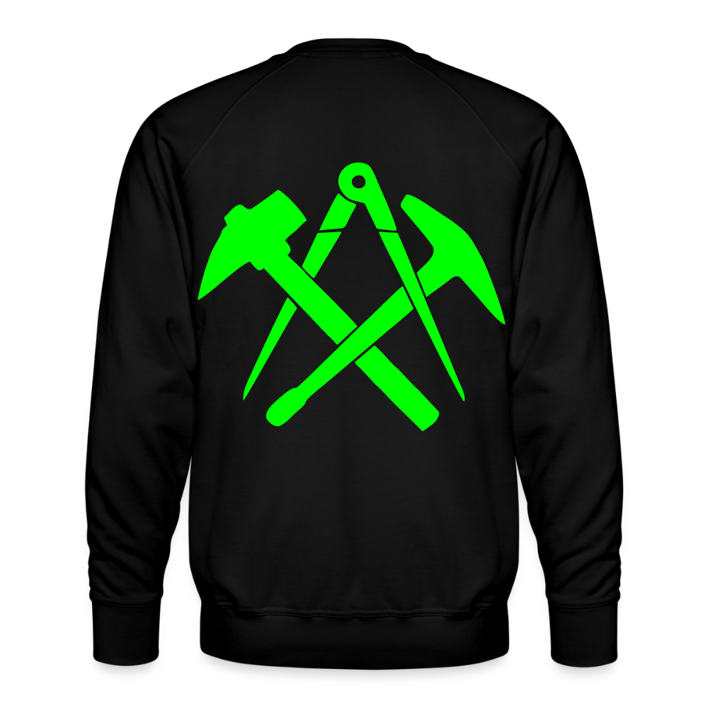 Unisex Premium Pullover "Dachdecker" neongrün Männer Premium Pullover