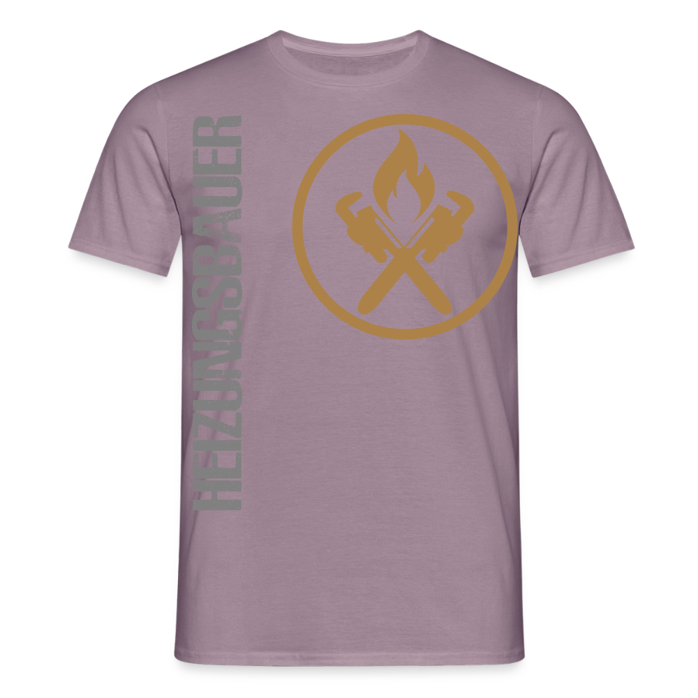Unisex T-Shirt "Heizungsbauer" - Lilagrau