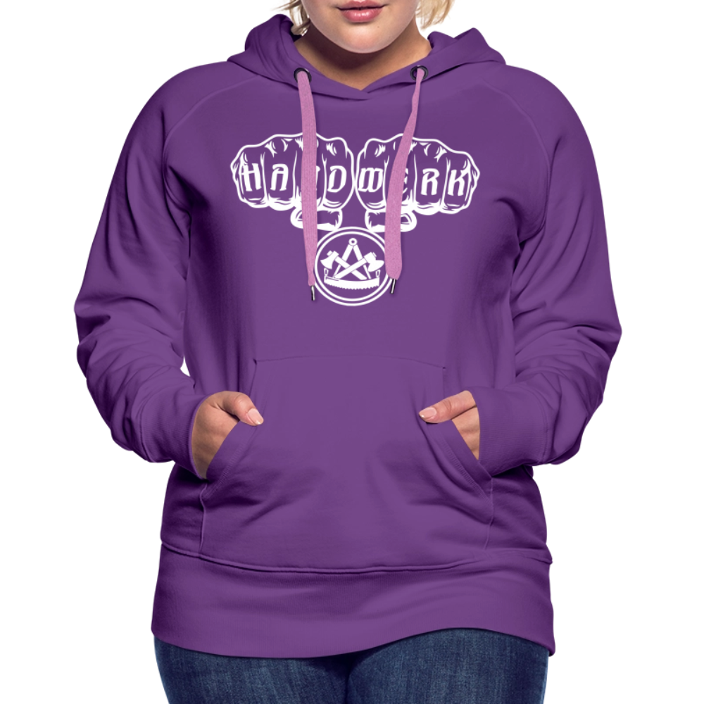 Frauen Premium Hoodie "Zimmermann" - Purple