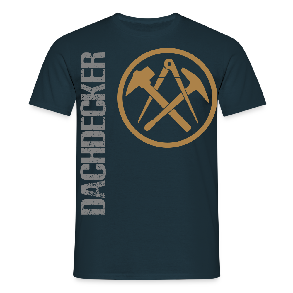 Unisex T-Shirt "Dachdecker" Navy Männer T-Shirt