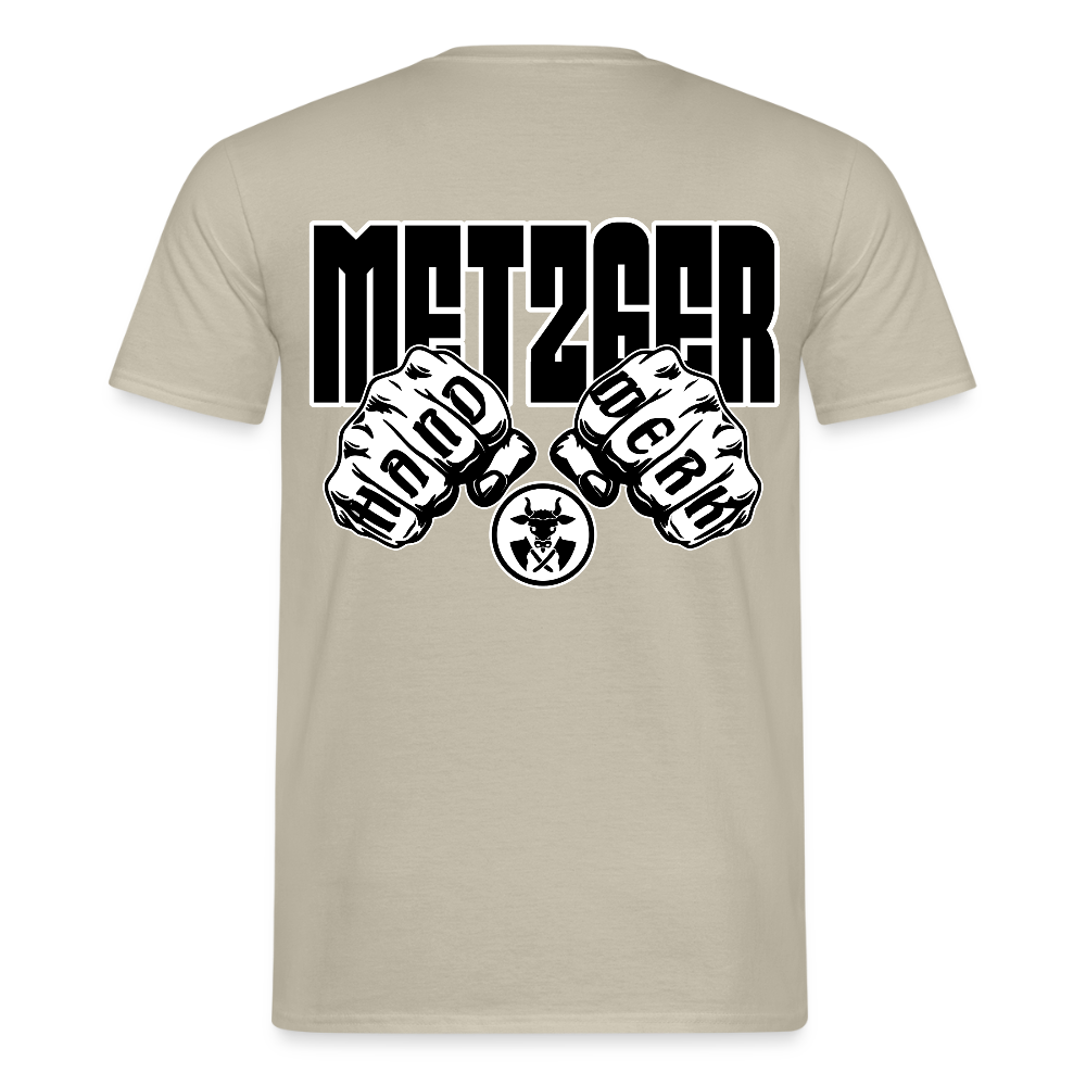 Unisex T-Shirt "Metzger" - Sandbeige