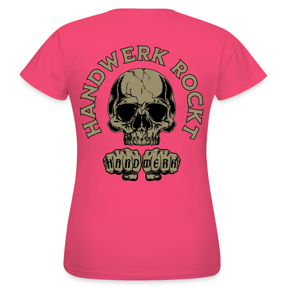 Frauen T-Shirt "Handwerk-Rockt" (beidseitig bedruckt) - Azalea
