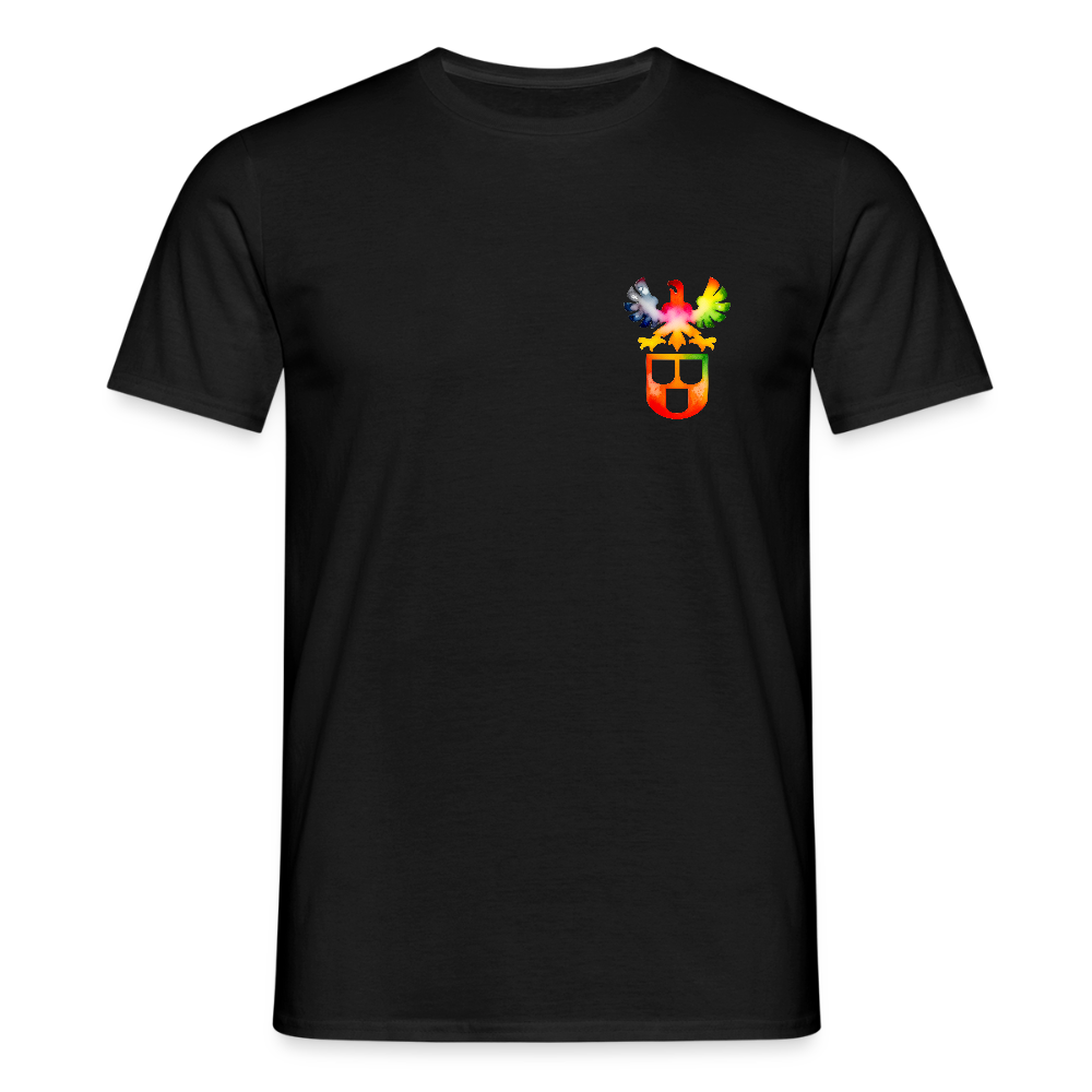 Unisex T-Shirt "Maler" (beidseitig bedruckt) - Schwarz