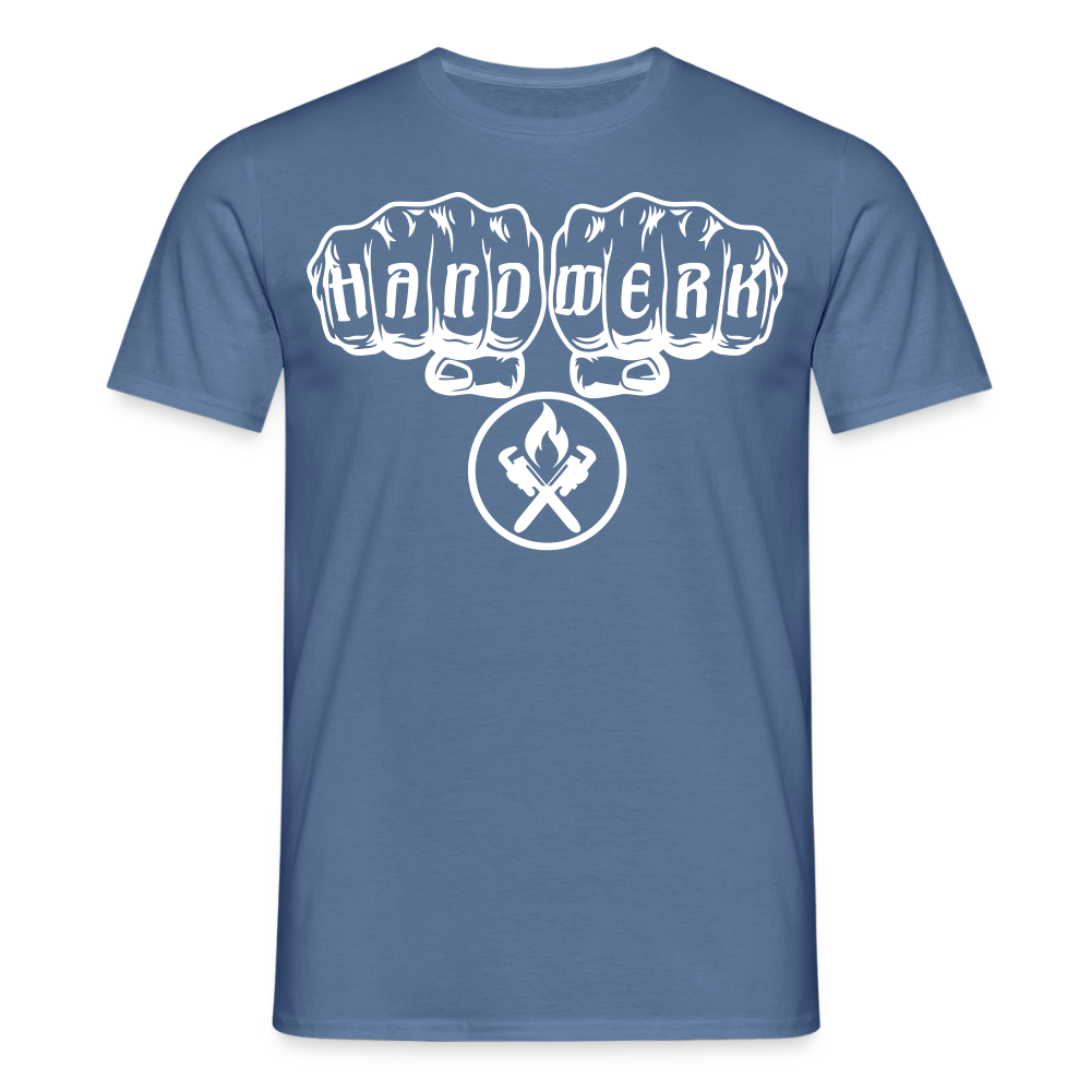 Unisex T-Shirt "Heizungsbauer" - Taubenblau