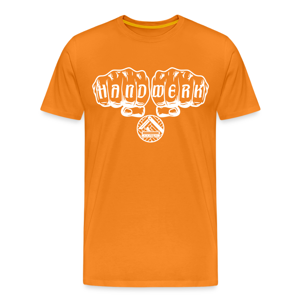 Männer Premium T-Shirt "Parkettleger" - Orange