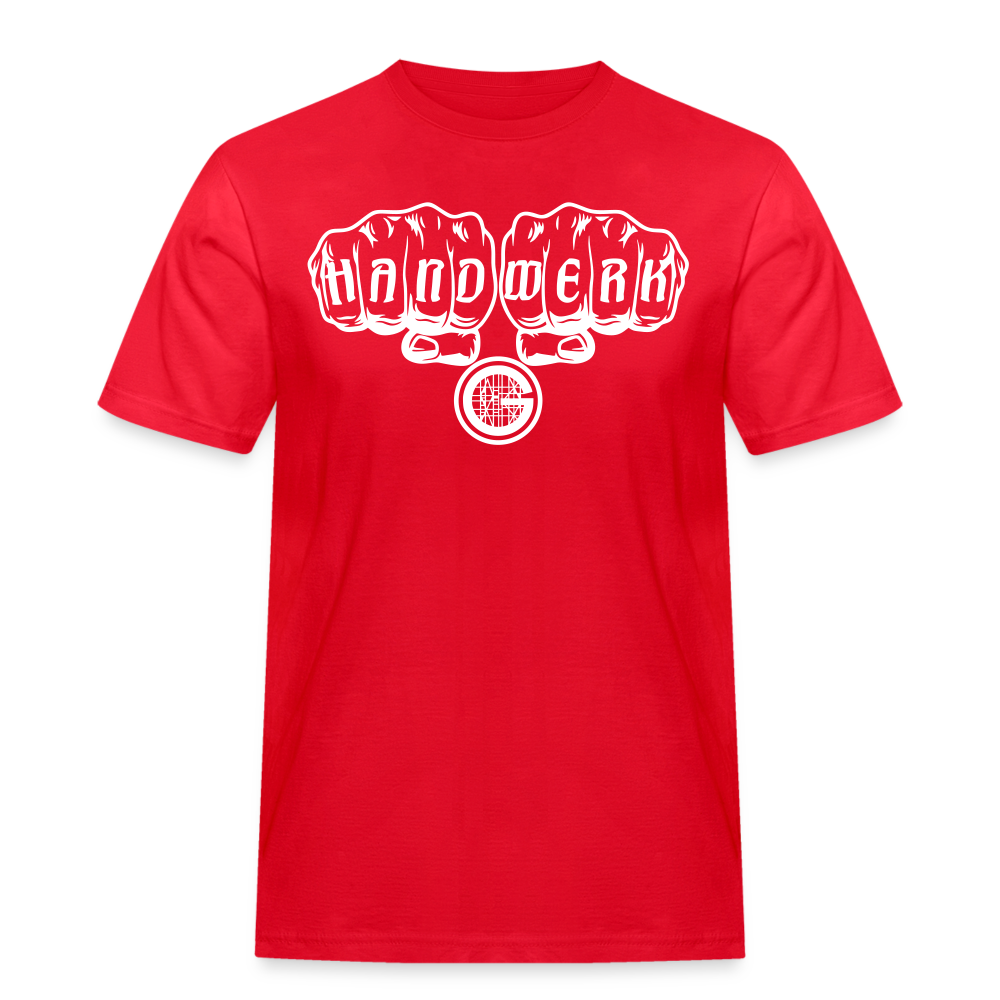 Männer Workwear T-Shirt "Gerüstbauer" - Rot
