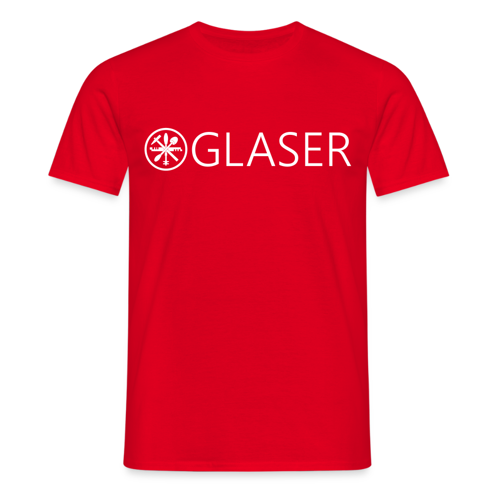 Unisex T-Shirt "Glaser" Rot Männer T-Shirt