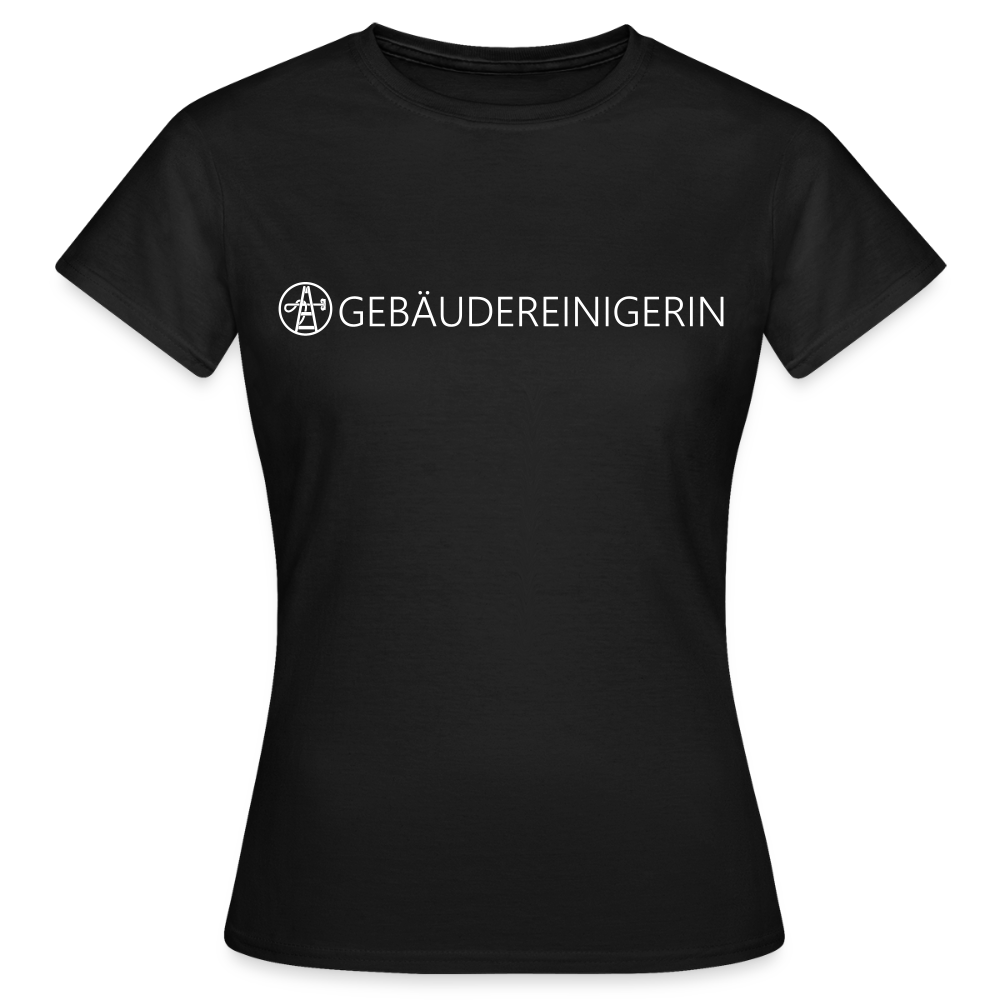 Frauen T-Shirt "Gebäudereinigerin" - Schwarz