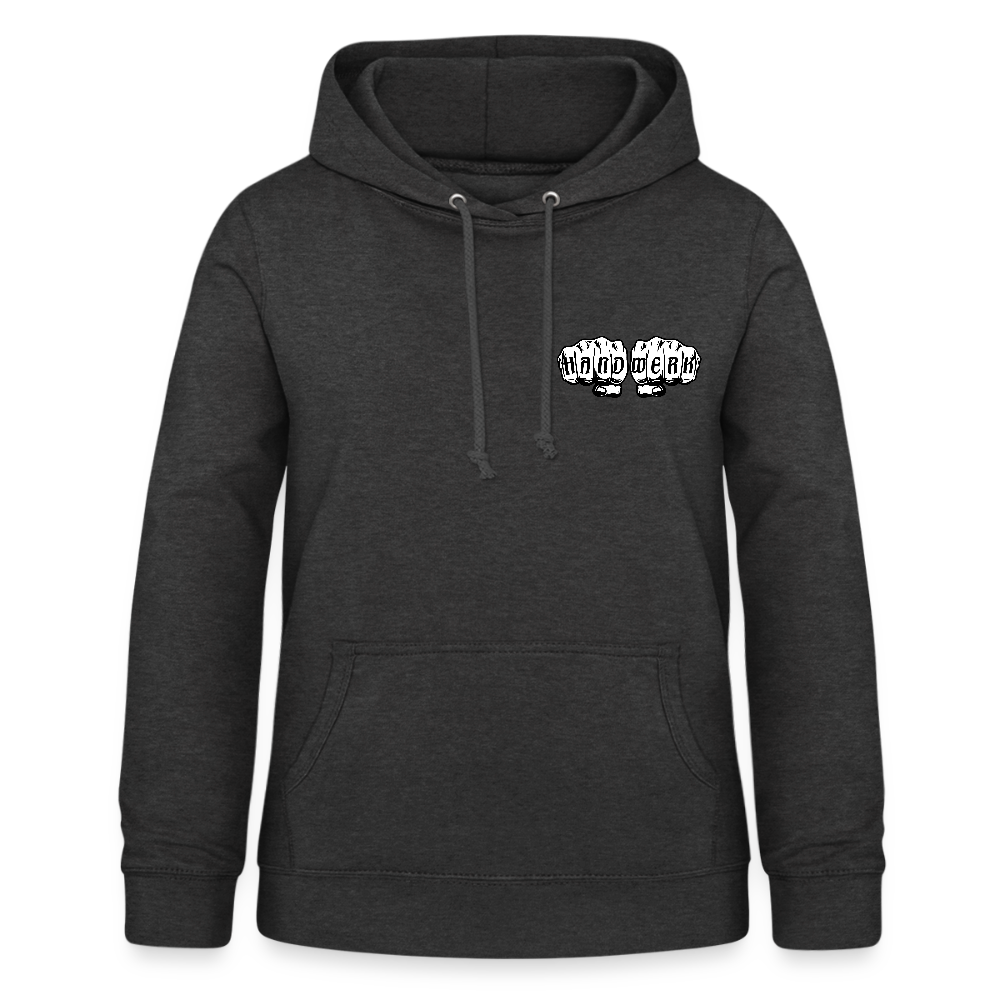 Frauen Hoodie "Heizungsbauerin" (beidseitig beruckt) - Anthrazit