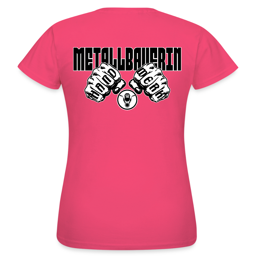 Frauen T-Shirt "Metallbauerin" (beidseitig bedruckt) - Azalea