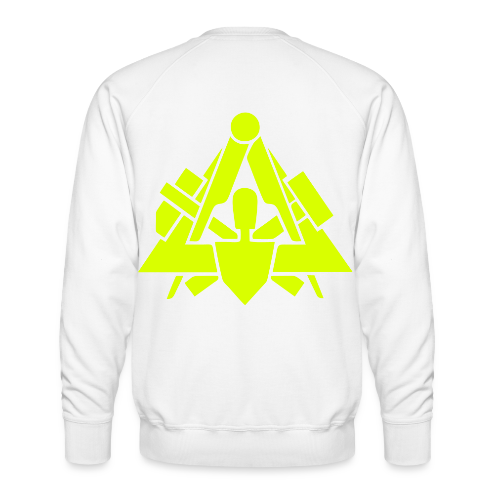 Unisex Premium Pullover "Maurer" neongelb Männer Premium Pullover