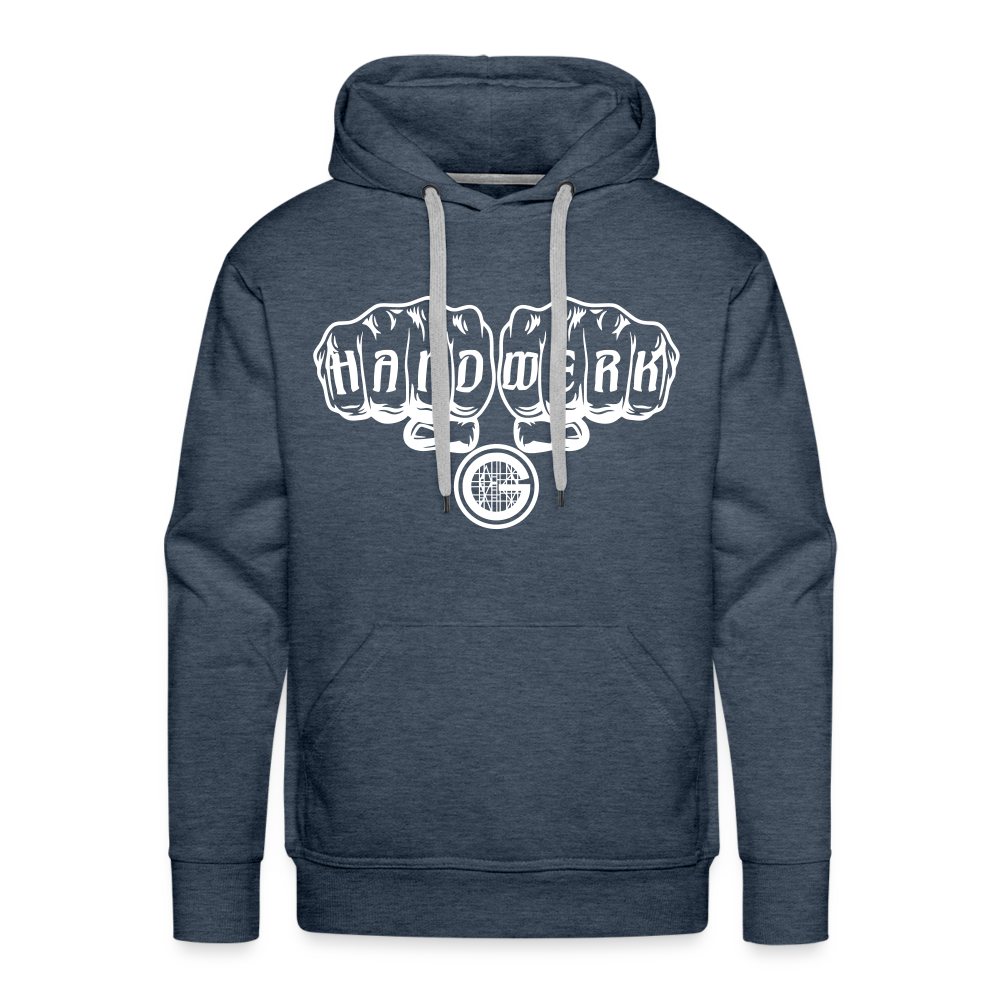 Männer Premium Hoodie "Gerüstbauer" - Jeansblau
